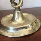 Pair of bronze candle holders 35cm