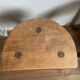 Pair of wooden milkman's stools turned brutalist
