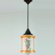 Art déco glass pendant light airbrush 1920s 30s avantgarde design