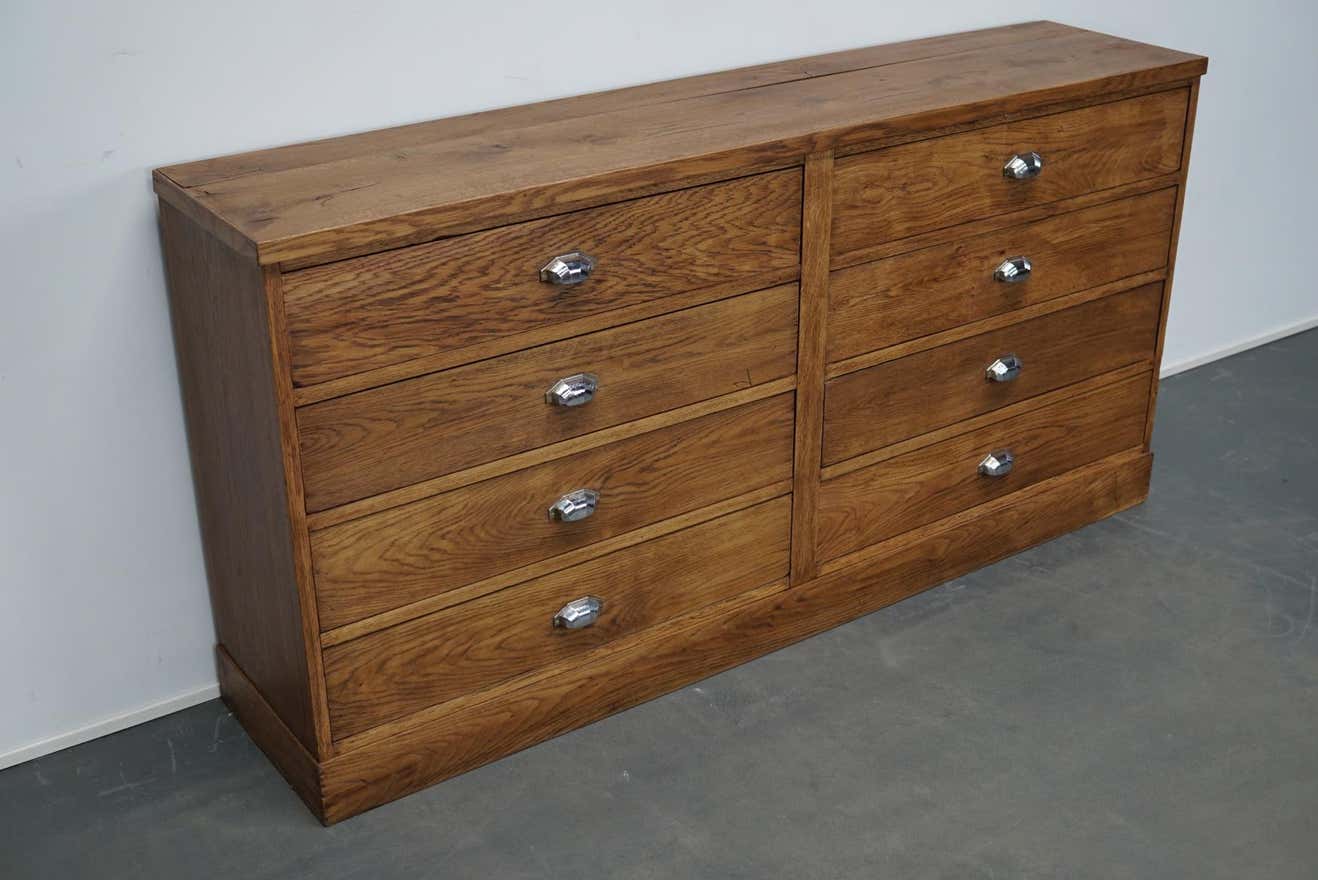 Apothecary furniture in oak France 1930