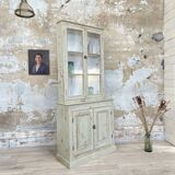 Furniture two body showcase, around 1900.