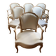 Set of 6 convertible armchairs