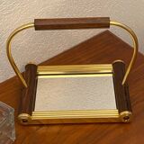 Art Deco biscuit box on a mirrored tray