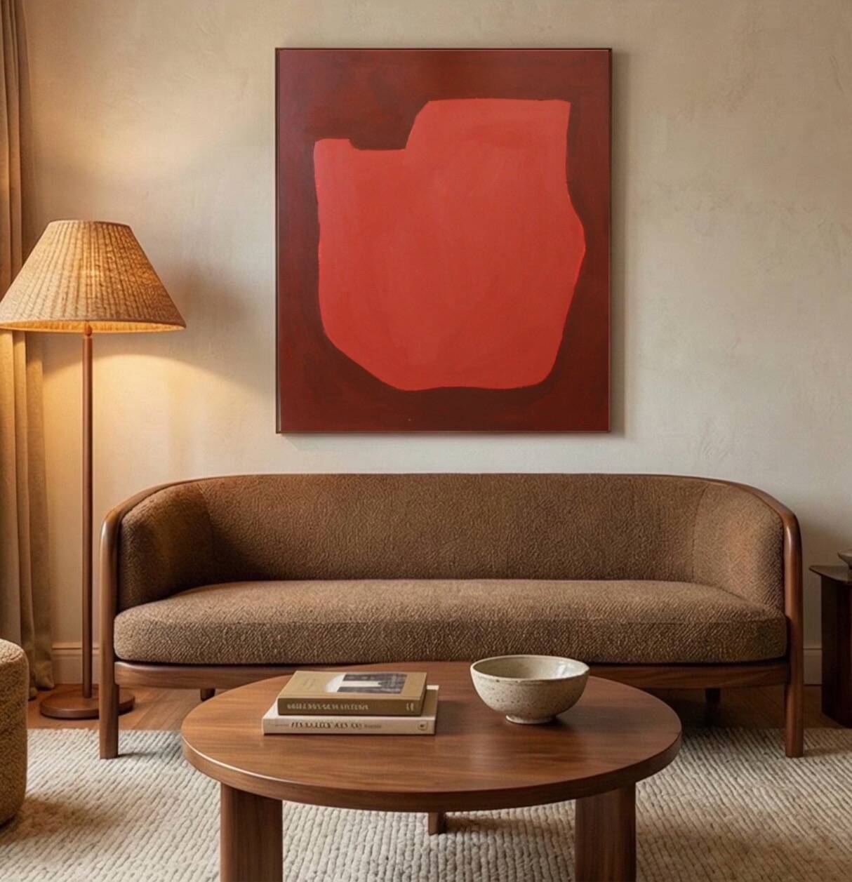 Toile signée "warm silence" 100x80cm