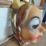 Masque de carnaval Reine-Sorcière en carton bouilli breveté SGDG