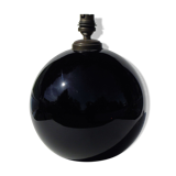 Old lamp foot shaped ball in black glass