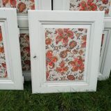 Lot 8 portes anciennes pour placards sapin massif