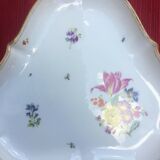 Triangular German porcelain platter