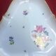 Triangular German porcelain platter