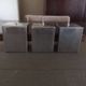 Set of three design candlesticks in brushed steel - Vintage Habitat - 1970s/1980s