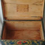 Painted wooden chest