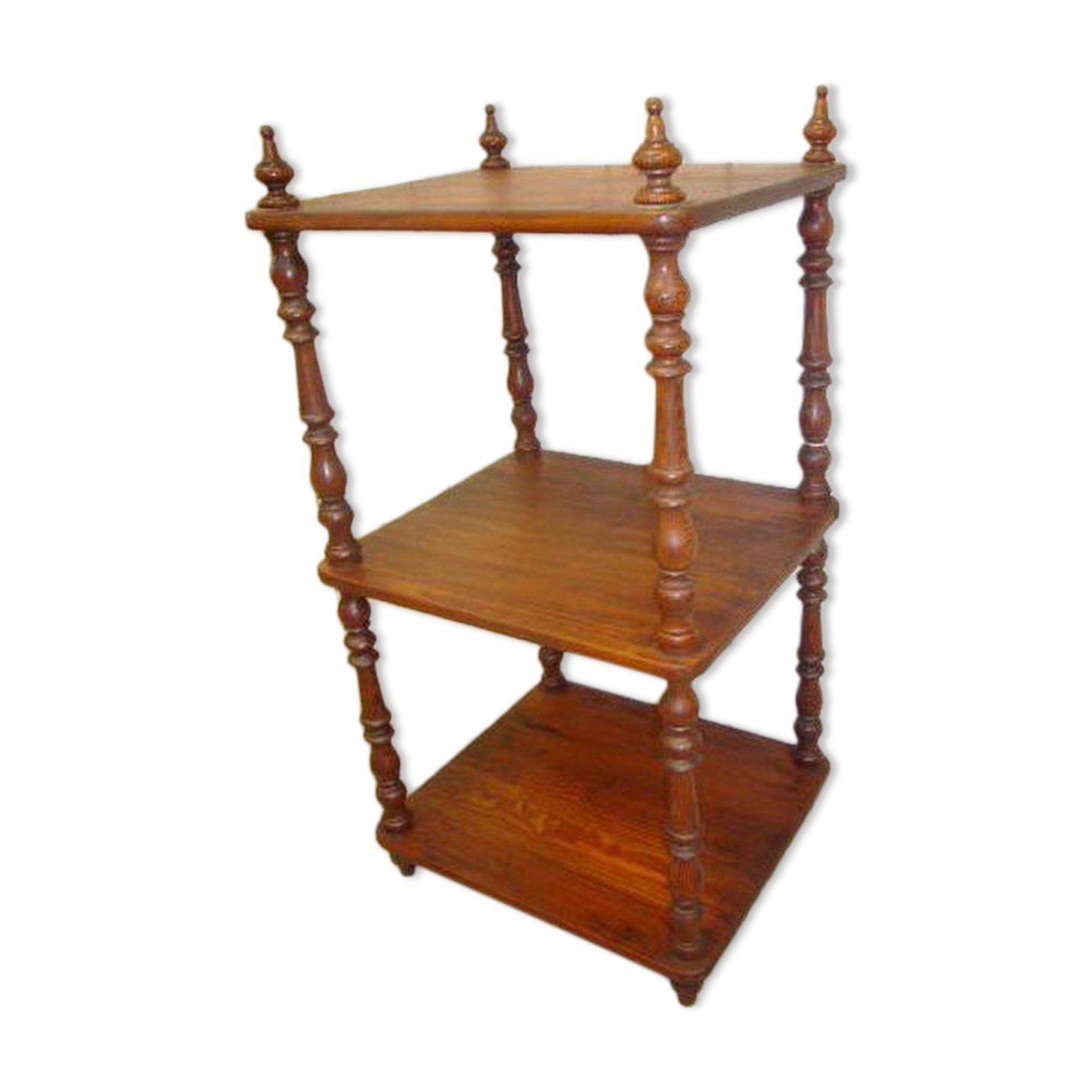 Etagère en bois à trois niveaux