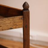 Small corner cabinet in oak, popular Burgundy work from the 19th century.