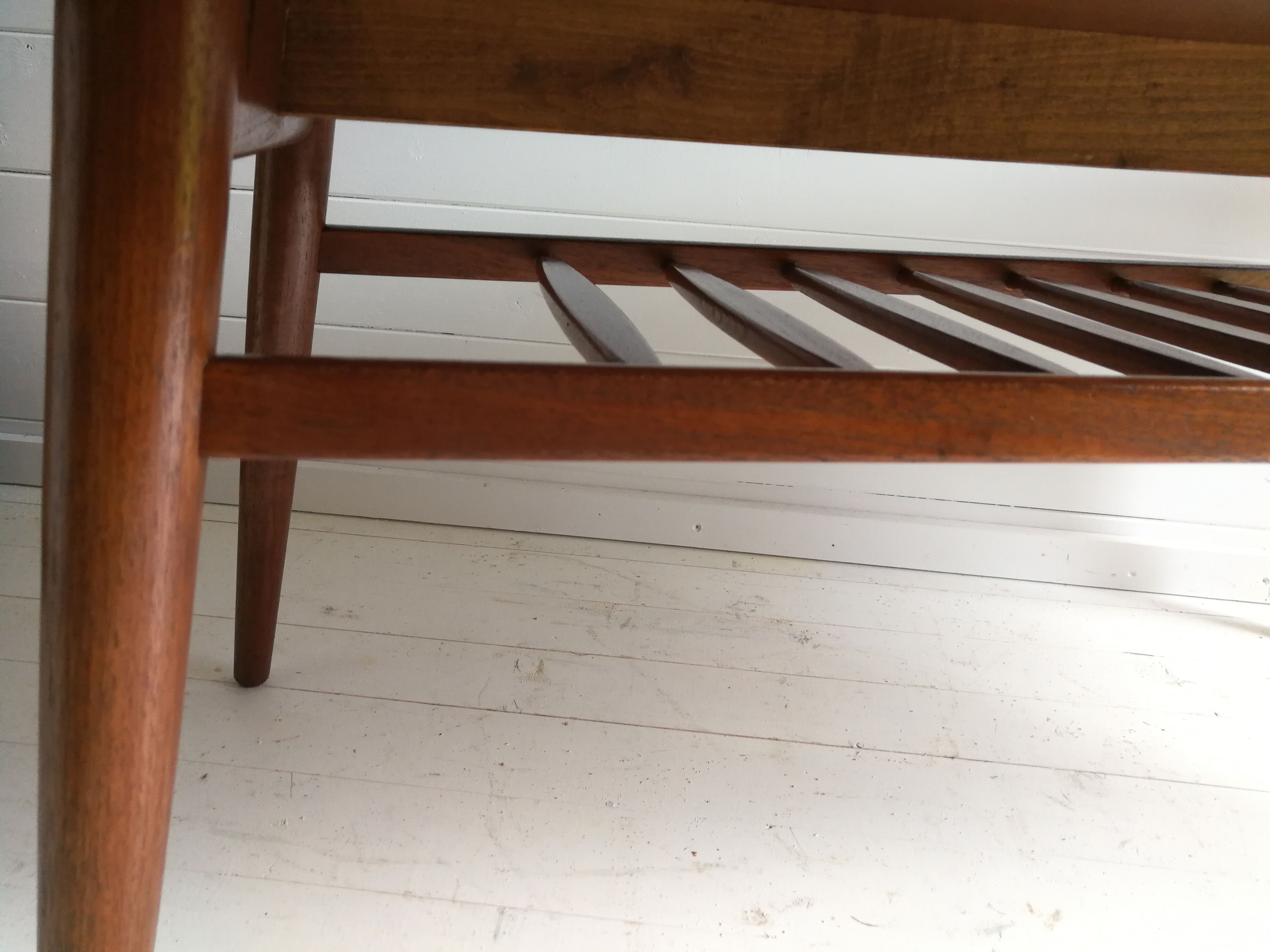 Mid Century Retro Vintage Danish Style Two Tier Teak Coffee Table. 60s