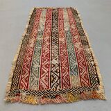 Vintage Turkish Mini Kilim 103x48 cm Wool Small Kelim Runner, shabby Chic