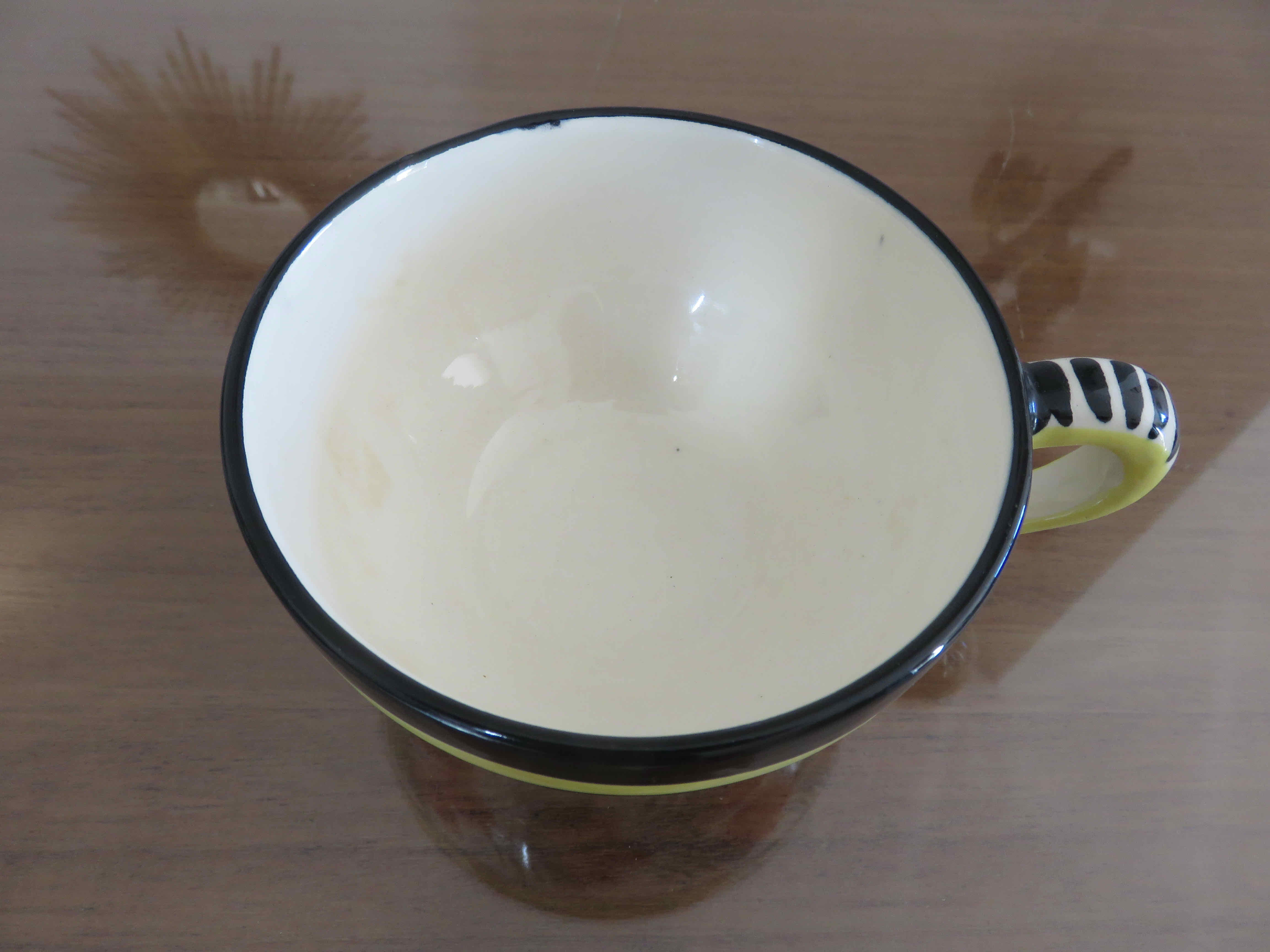Set of 5 cups and 5 under cups Henriot Quimper