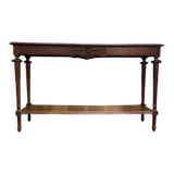 Louis XVI style walnut console table