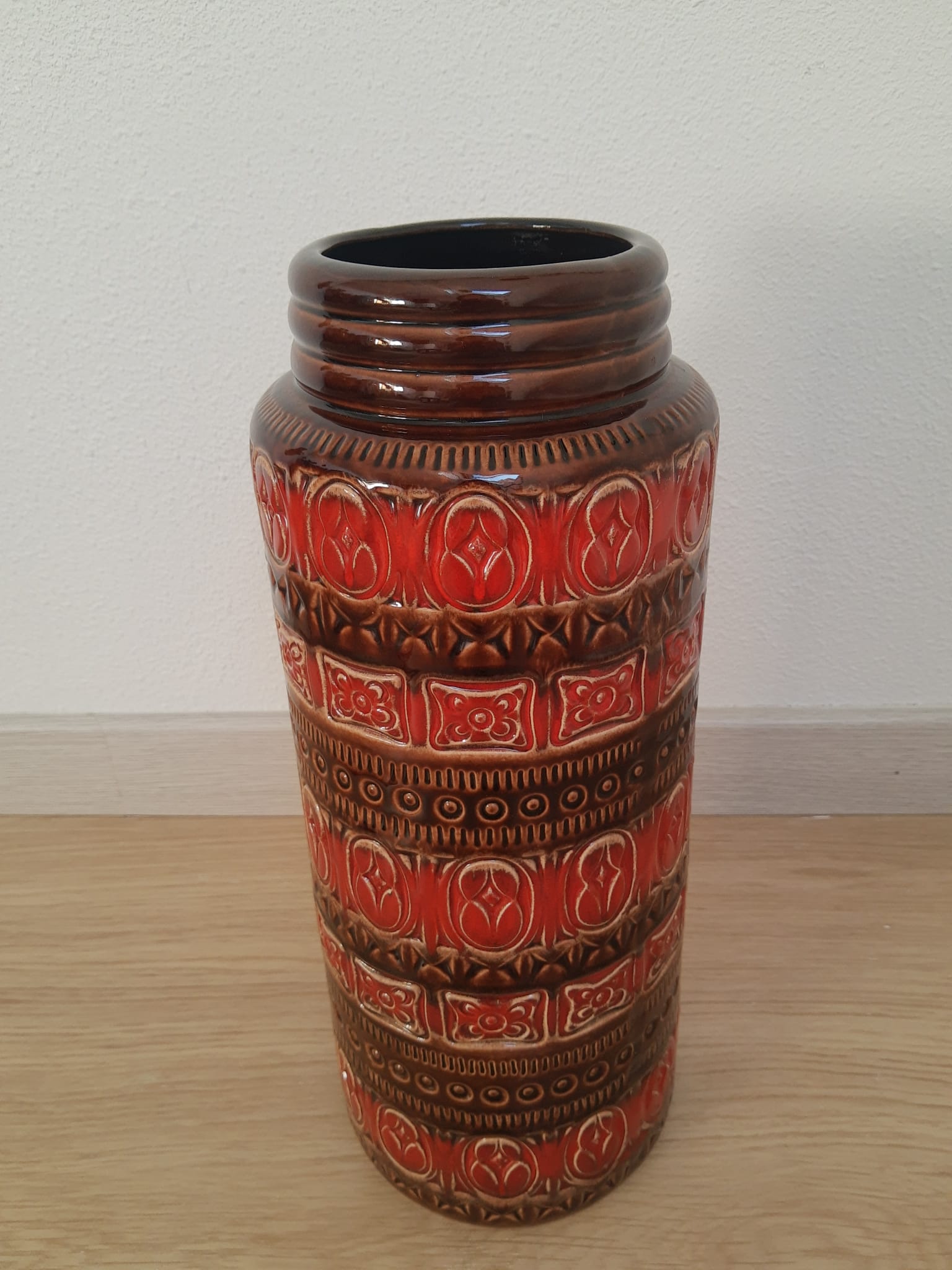 Ceramic floor vase 289-41 West Germany - vintage