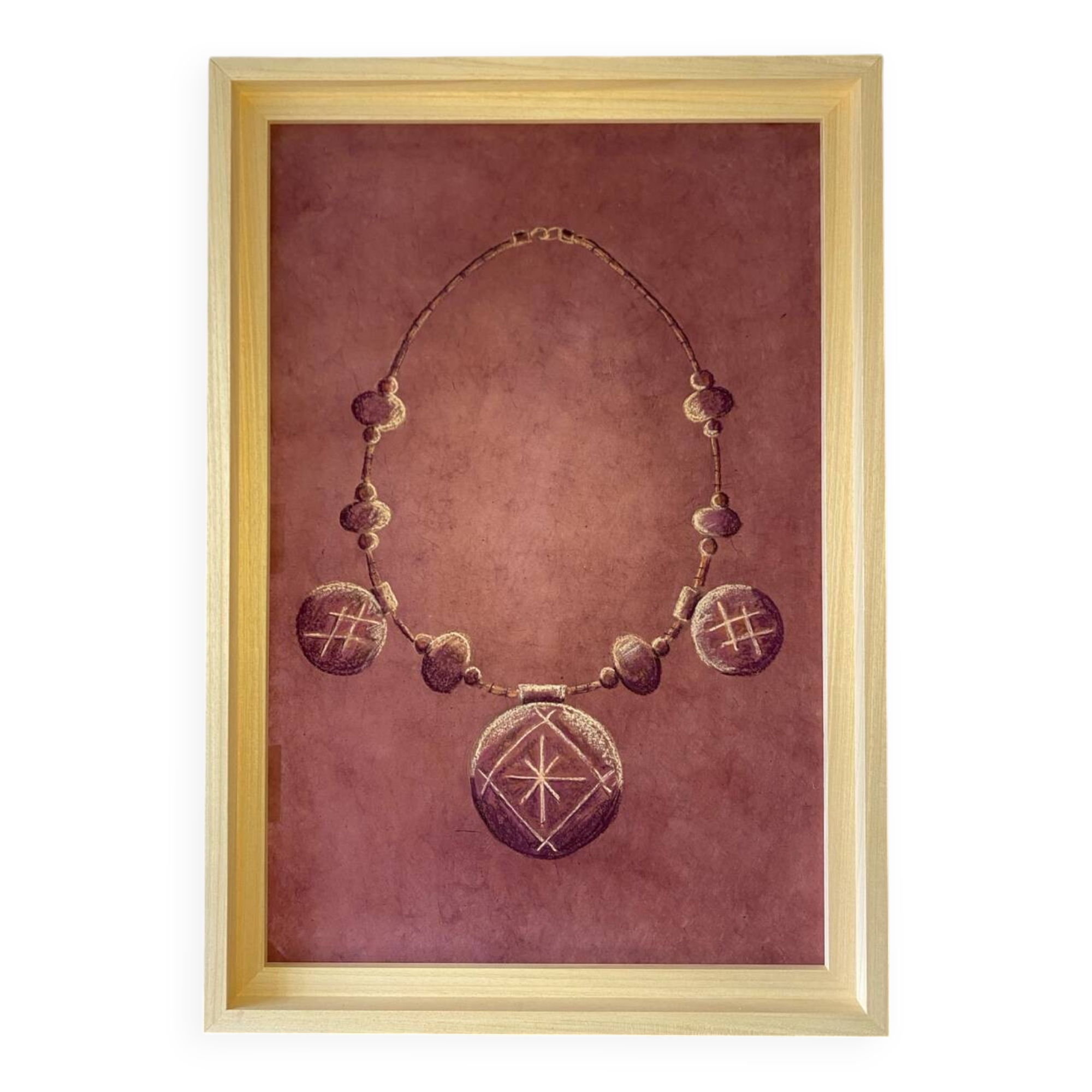 Contemporary painting "Berber Necklace 2", 2024