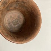 Pot cover 19th neo classic solid wood turned H24cm