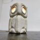 Limestone owl lamp by Albert Tormos, 1970s