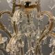 Italian crystal murano glass chandelier, 1950s