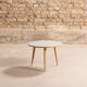 Round coffee table with a grey top (Ø 60cm)