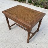 Rectangular cane piano stool