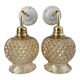 Set of vintage gold wall lights