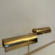 Set de 3 appliques vintage orientable, laiton, France 1970