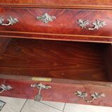 Bordeaux XV style chest of drawers in mahogany wood