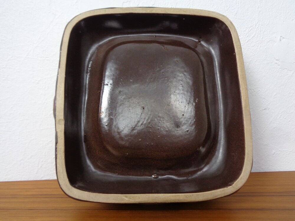 Brutalist ceramic ashtray, 1940s