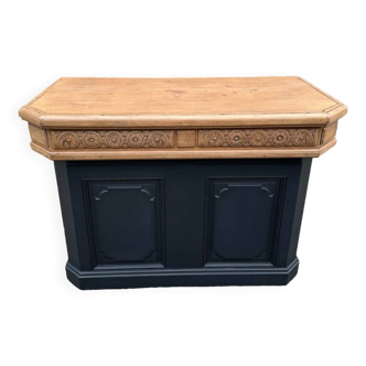 Solid oak counter