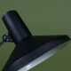 Large black metal vintage industrial desk lamp.