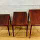 Rosewood nesting tables by Johannes Andersen, for Silkeborg Denmark 1960