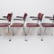 Set of 4 De Wit Dining chairs, 1960s