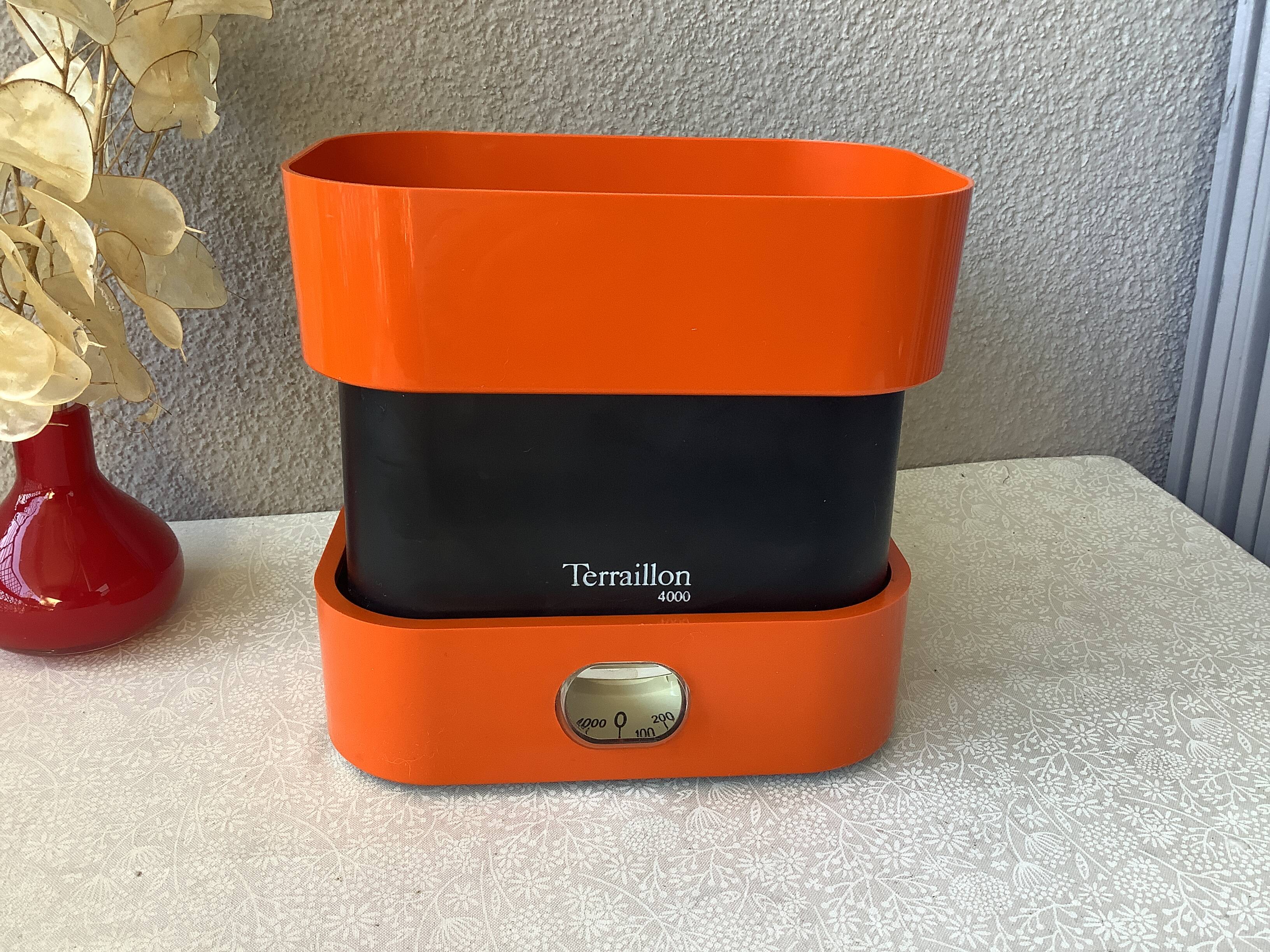 Terraillon scale design Marco Zanuso space age orange - 4kg