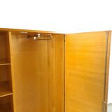Armoire vintage en placage avec étagères