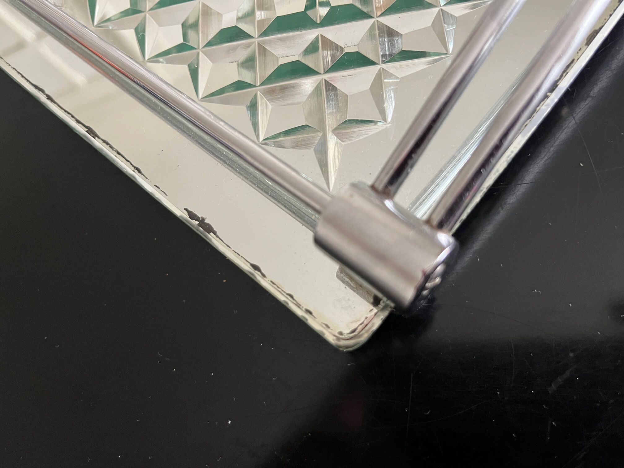 Plateau art déco o en miroir