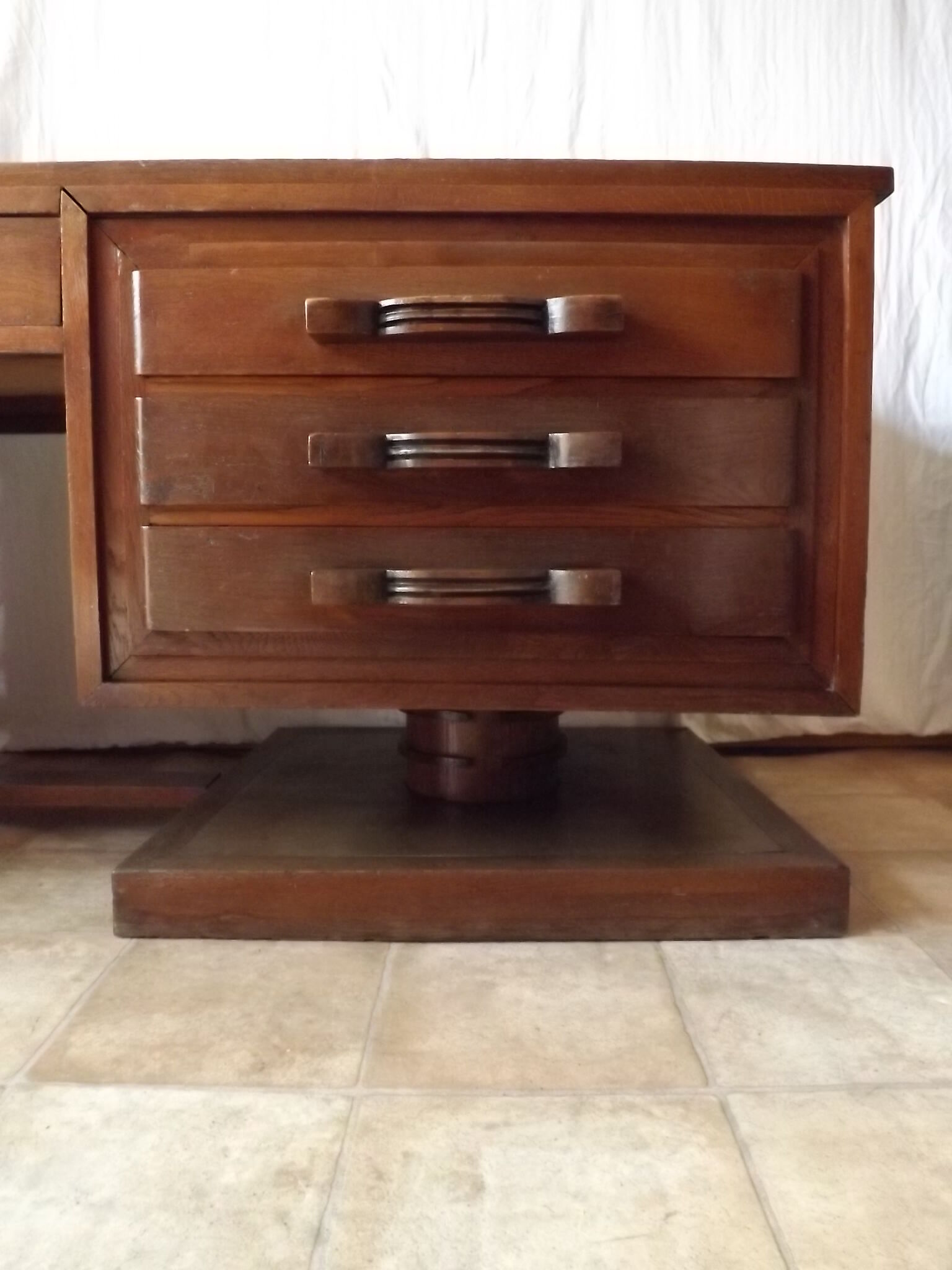 Desk oak art deco 1940