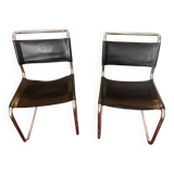 Marcel Breuer B33 chairs made for Thonet (Vintage circa 1960) Black