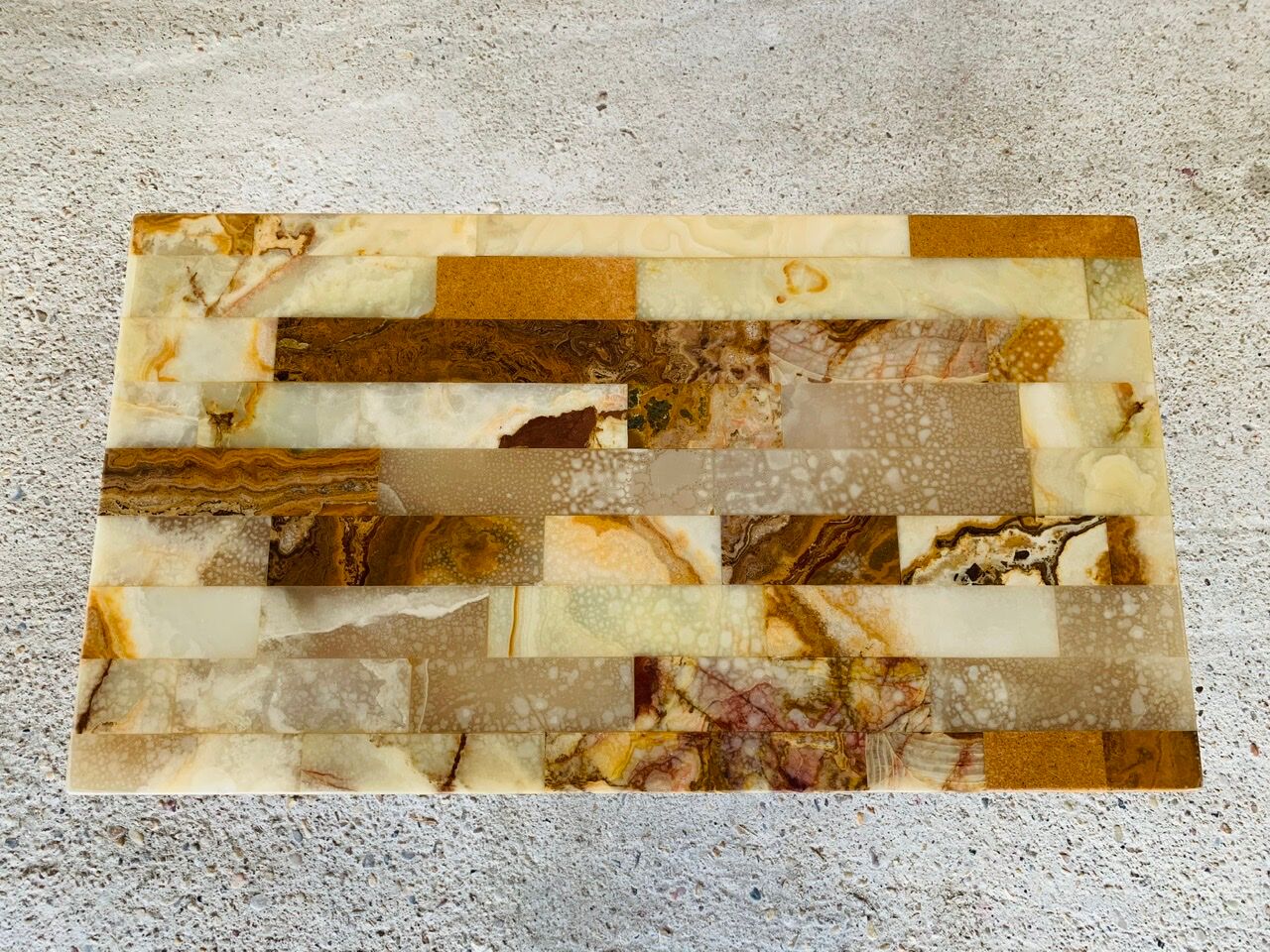 Vintage coffee table in marble and onyx circa 60/70