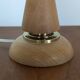 Lampe bois et opaline