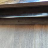 Mirror wardrobe in walnut veneer