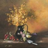 Flower reproduction canvas