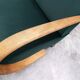 1930 Jindrich Halabala Bentwood Armchair in Emerald Green Velvet