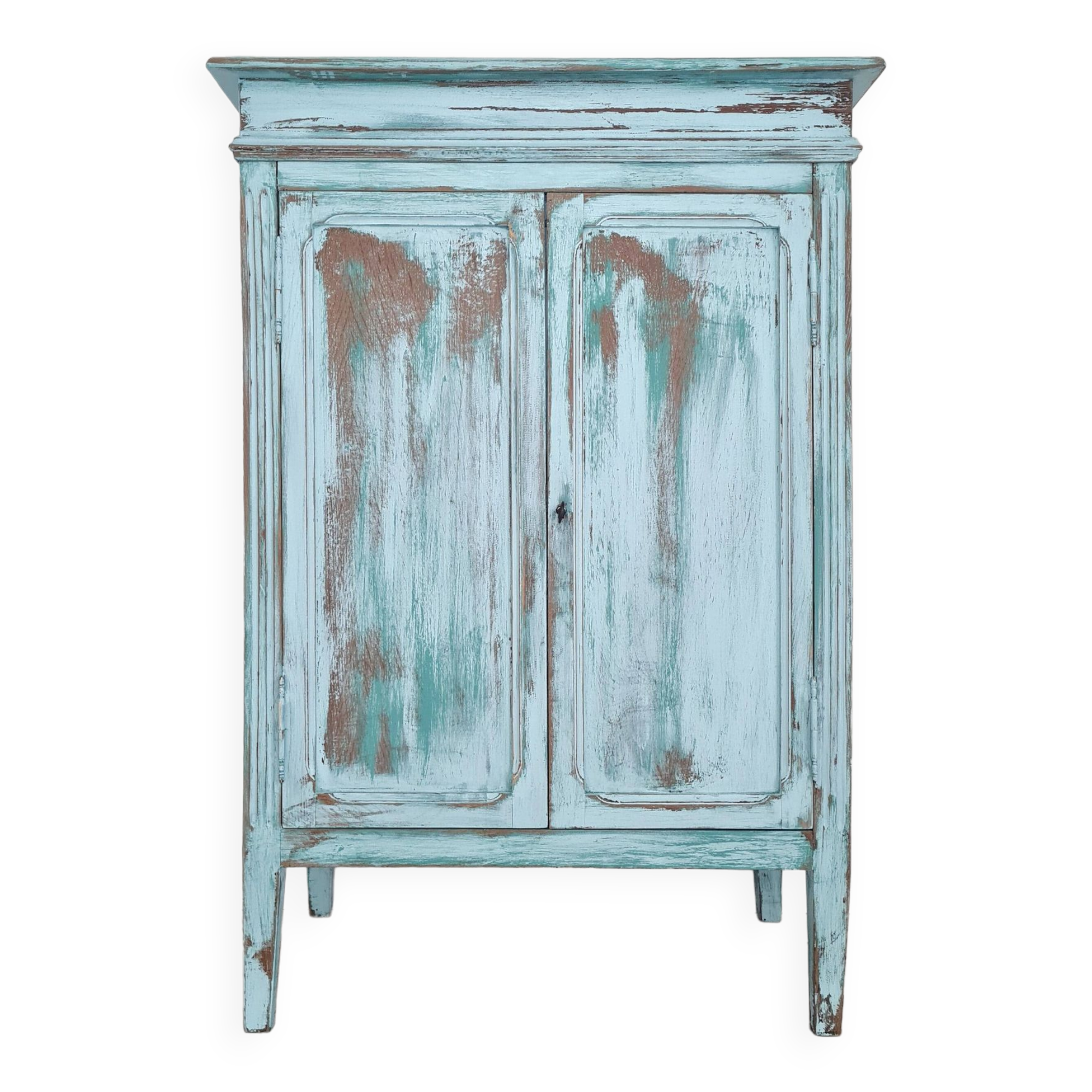 Parisian buffet with blue patina