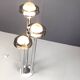 Space age chromed and glass floor lamp, 1970s
