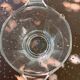 Vintage ribbed glass champagne bucket