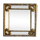 Parecloses time mirror nineteenth wooden Golden 55x55cm